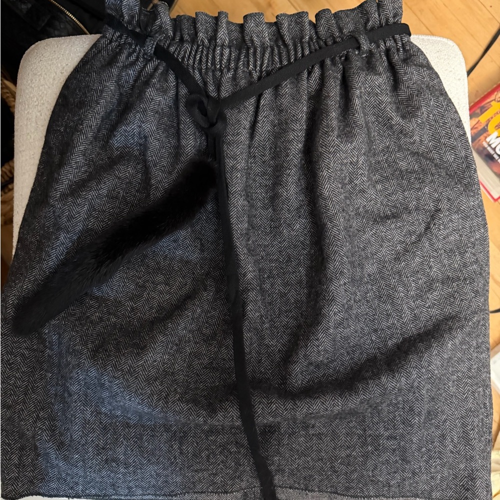 Dolce & Gabbana mink tail 2000s rare skirt